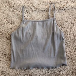Baby Blue Cropped Tank Top